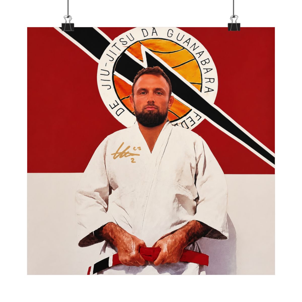 G in a Gi - Limited Edition Autographed Craig Jones Poster | B-Team Jiu Jitsu - alternate angle 5, merchandise