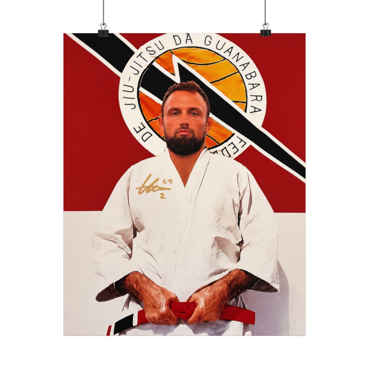 G in a Gi - Limited Edition Autographed Craig Jones Poster | B-Team Jiu Jitsu - alternate angle 2, merchandise