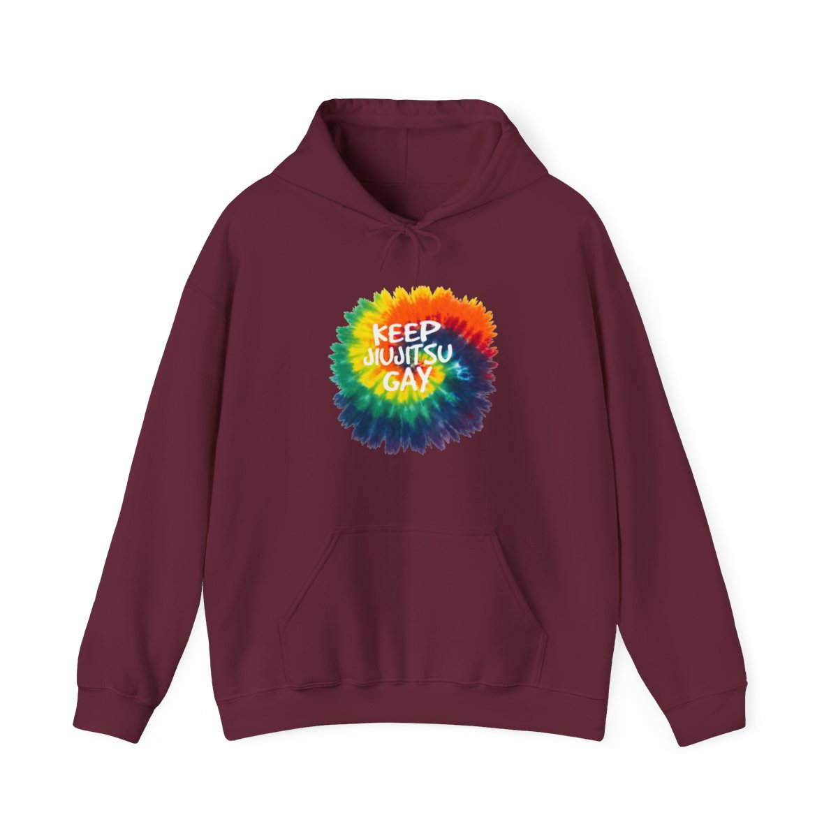 KEEP JIUJITSU GAY TYE DYE HOODIE - LIMITED EDITION | B-Team Jiu Jitsu - alternate angle 3, merchandise