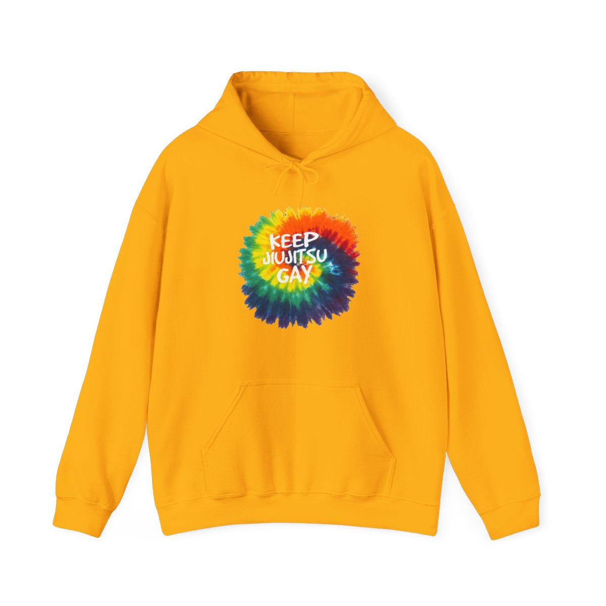 KEEP JIUJITSU GAY TYE DYE HOODIE - LIMITED EDITION | B-Team Jiu Jitsu - alternate angle 2, merchandise